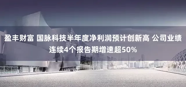 盈丰财富 国脉科技半年度净利润预计创新高 公司业绩连续4个报告期增速超50%