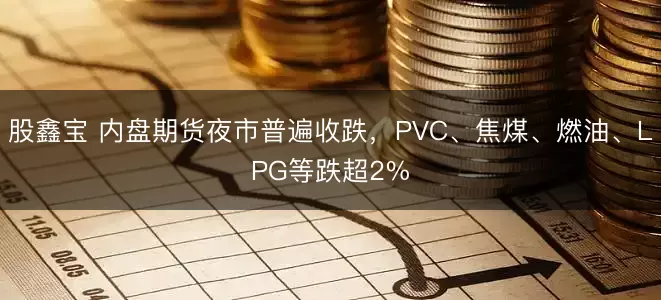股鑫宝 内盘期货夜市普遍收跌，PVC、焦煤、燃油、LPG等跌超2%